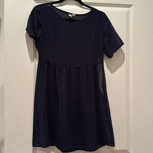 3/$10 forever 21 navy sheer dress